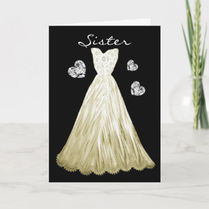 Convite SISTER Be My Bridesmaid PALE ECRU Vress A01