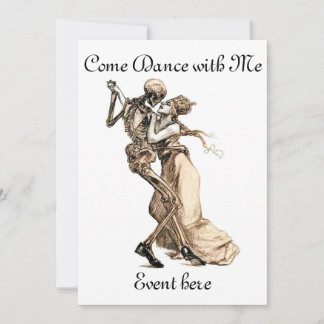 Convite Skeleton Dance Comigo