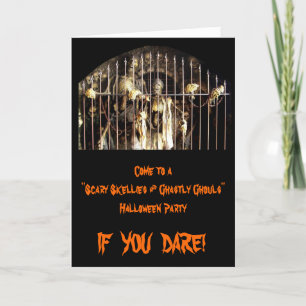 Convite Skellies assustador & Ghouls chocantes