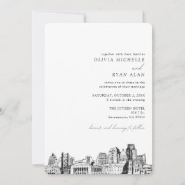 Convite Skyline para Desenho de Sacramento