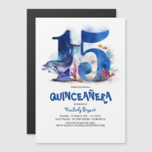 Sob o Mar Único Quinceanera 15 Birthday