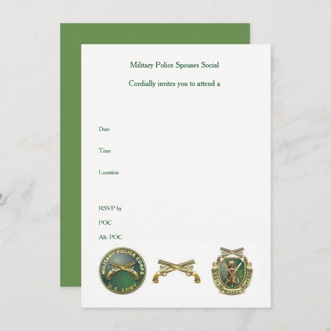 Convite Social do Cônjuge do MP (Frente/Verso)