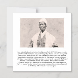 Convite Sojourner Truth - Feminista