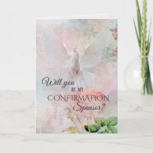 Convite Solicitação do patrocinador de confirmação religio