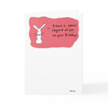 Solicitação especial no seu aniversário