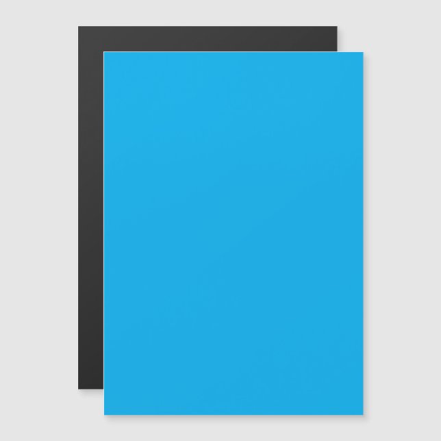Convite Solid Cyan Blue Background  (Frente/Verso)