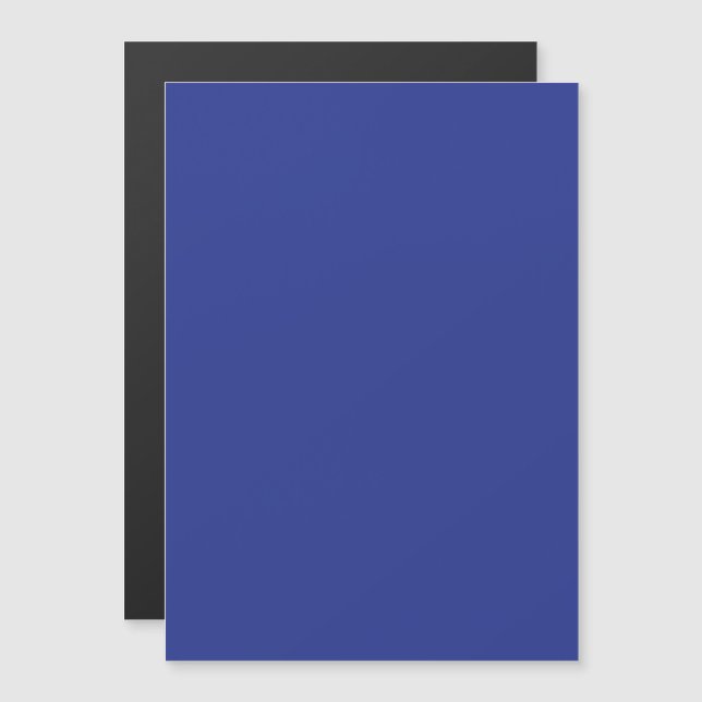Convite Solid Deep Blue Backdrop | Bold Minimalist Design (Frente/Verso)