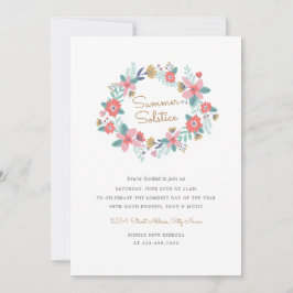 Convite Solstício de Verão da Terra do Jardim