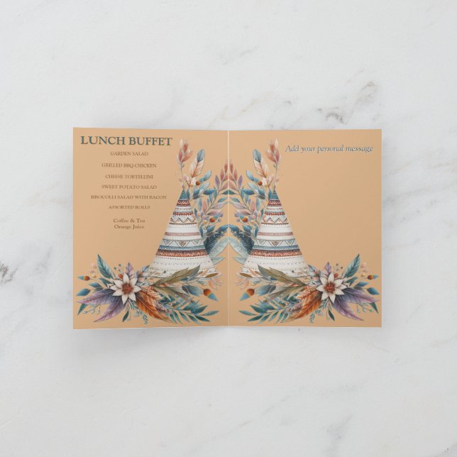 Convite Sonhadores no tema Boêmia (Interior)