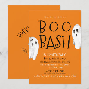 Convite Spooktacular de Aniversário Ghost