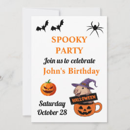Convite Spooky Halloween