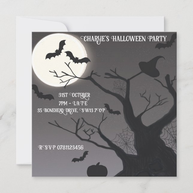 Convite Spooky Halloween (Frente)