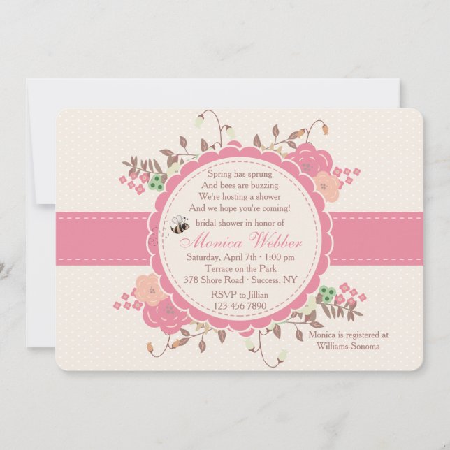 Convite Sprung De primavera (Frente)