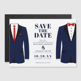 Convite Sr. Marinho de casamento do & Sr. Modern Tux - Sal