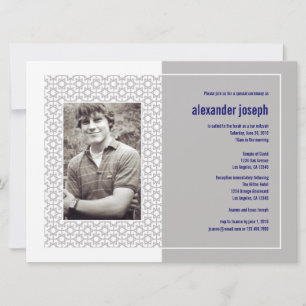Convite Starry Frame Bar Mitzvah (Extra Large)