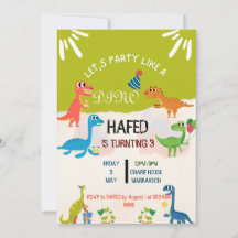 Convite Sujo 3º Y Terceiro Convite de Aniversário