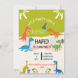 Convite Sujo 3º Y Terceiro Convite de Aniversário