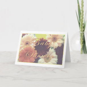 Convite Summer Morning Baby Shower Daisy Greeting Card