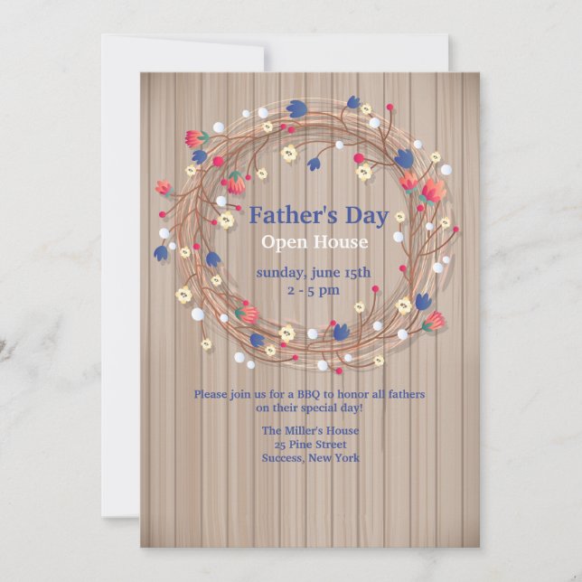 Convite Summer Wreath (Frente)