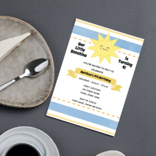 Convite Sun Birthday