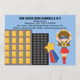 Convite super poderoso do aniversário da menina