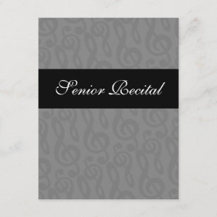 Convite superior do considerando da música