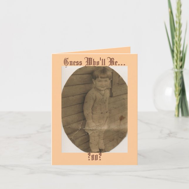 Convite Suposição quem será…? 80? (Frente)