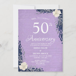Convite Surpresa de Aniversário de 50 Anos de Casa