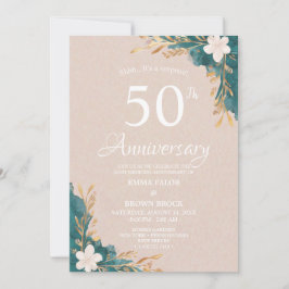 Convite Surpresa de Aniversário de Casamento de 50