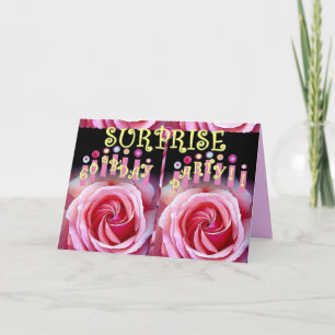 Convite SURPRISE 60th Birthday Party with Double Roses