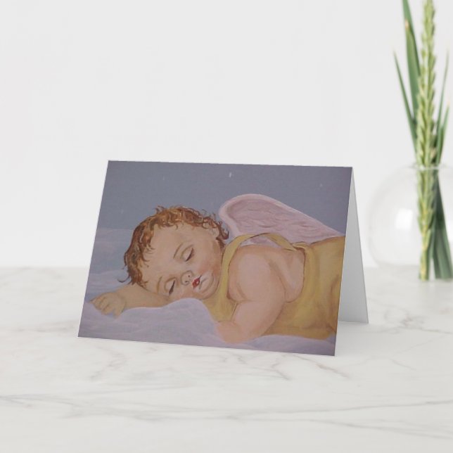 Convite Sweet Dreams Baby Angel (Frente)