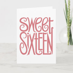 Convite Sweet Sixteen Birthday Card
