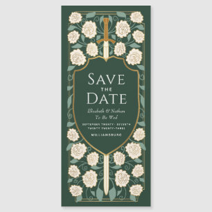 Convite Sword & Shield Medieval Fantasy Salve a Data