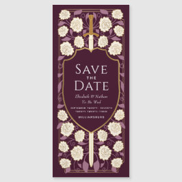 Convite Sword & Shield Medieval Fantasy Salve a Data