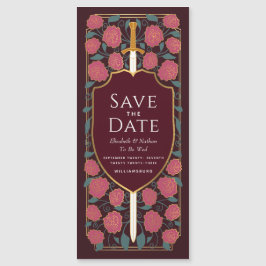 Convite Sword & Shield Medieval Fantasy Salve a Data