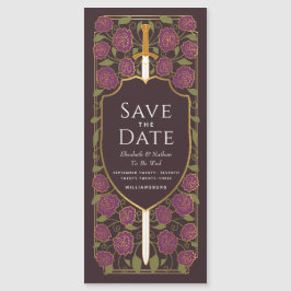 Convite Sword & Shield Medieval Fantasy Salve a Data