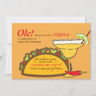 Convite Tacos e Margaritas
