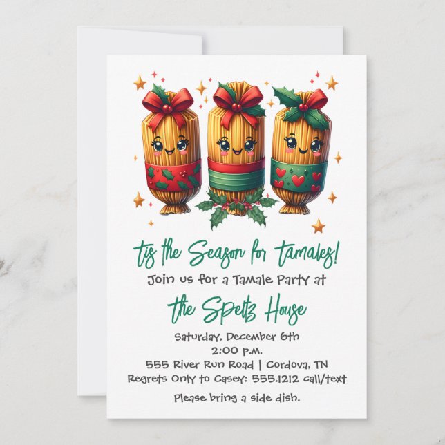 Convite Tamale de Natal (Frente)