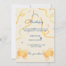 convite tamanho plano: 13 cm x 18 cm