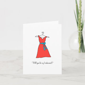 Convite Tangerine Dress, você será minha dama de honra?