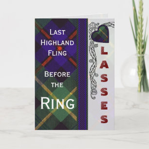 Convite Tartan do Scottish de Farquarson