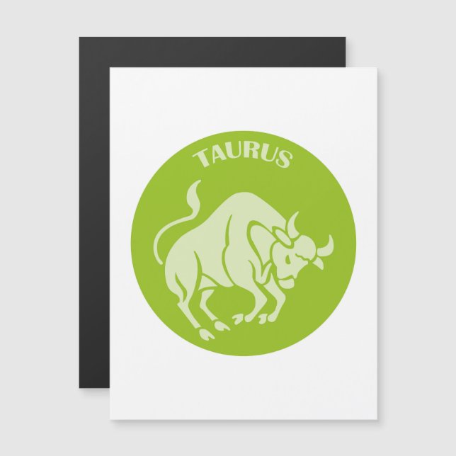 Convite Taurus, Sinal Zodiac, Horoscópio, Astrologia (Frente/Verso)