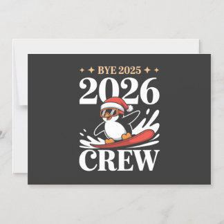Convite Tchau Divertido 2025 2026 Equipe Ano Novo Amigos