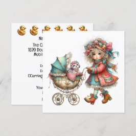 Convite Tema Carrinho de Bebê SO Precioso