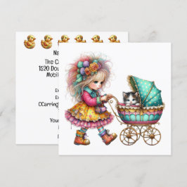 Convite Tema Carrinho de Bebê SO Precioso