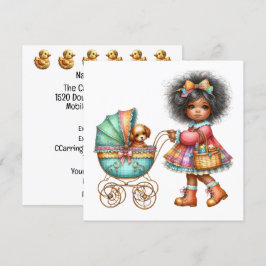 Convite Tema Carrinho de Bebê SO Precious