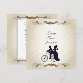 Convite Tema De Casamento Bicicleto