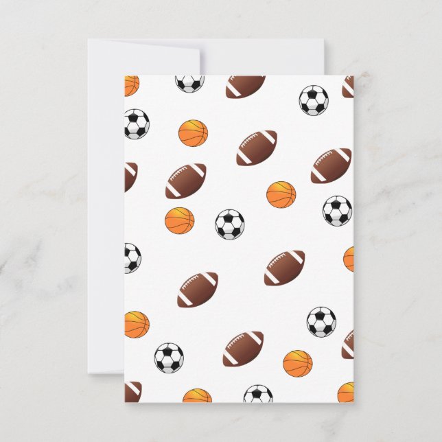 Convite Tema Esportes (Frente)