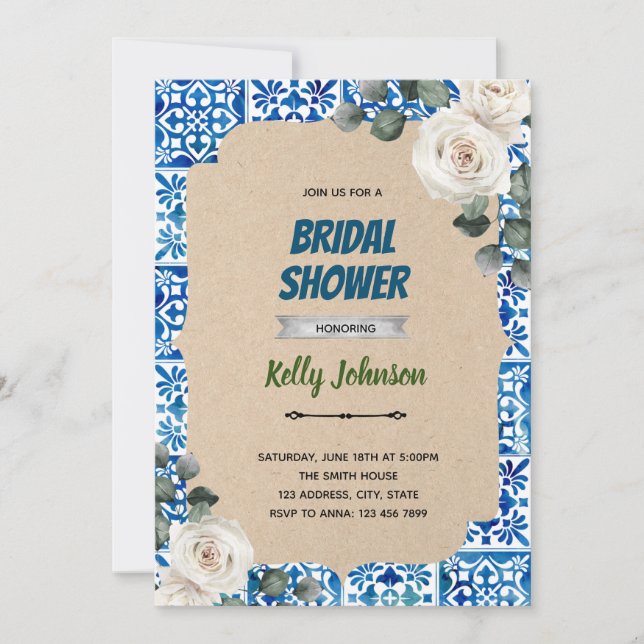 convite tema tema chinoiserie (Frente)