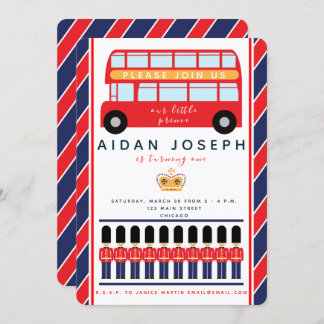 Convite temático britânico